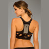 Strike Score More Sports Bra With Netting Inserts - Extra Large - Black