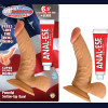 All American Whoppers 6.5-Inch Curved Dong With Balls Lube -Flesh