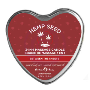 Hemp Seed 3-in-1 Massage Candle -  Between the Sheets - 4oz