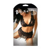 Bad Romance Lace Top, Skirt, and G-String - One Size - Black