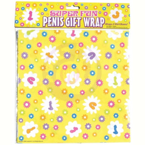 Super Fun Penis Gift Wrap - 2 Sheets