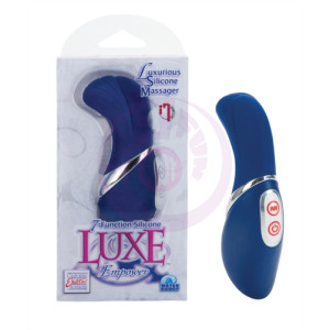 7-Function Silicone Luxe Empower Massager - Blue