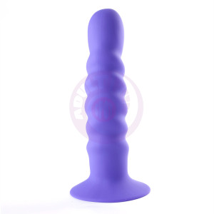 Kendall Silicone Dong Swirled Satin Finish - Neon  Purple