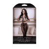 Take Your Time Crotchless Suspender Stockings and Pasties Set - One Size - Black