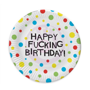 X-Rated Birthday Party Plates 8 Count