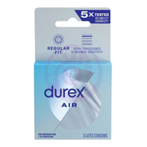 Durex Air Condom- 3 Pack
