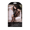 Mixed Signals Gartered Teddy Bodystocking - One  Size - Black