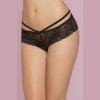 Bianca Rose Galloon Lace Panty  - Extra Large - Black