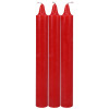 Japanese Drip Candles - 3 Pack - Red