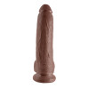 King Cock 9-Inch Cock With Balls - Brown