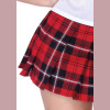 Private School Sweetie Costume - Large - White /  Red