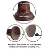 King Cock Elite 9 Inch Vibrating Silicone Dual  Density Cock With Remote - Brown