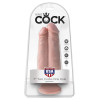 King Cock 7 Inch Two Cocks One Hole - Light