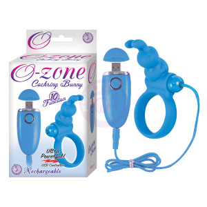 Ozone Cockring Bunny - Blue