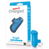 Charged Fingo Rechargeable Finger Vibe - Blue -  6 Count Box