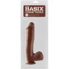 Basix Rubber Works - 10 Inch Dong With Suction - Brown