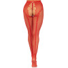 French Cut Crotchless Fishnet - One Size - Red