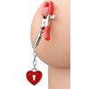 Charmed Heart Padlock Nipple Clamps