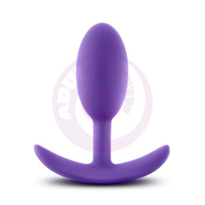Luxe - Wearable Vibra Slim Plug - Medium - Purple