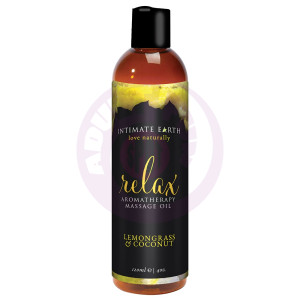Relax Aromatherapy Massage Oil Lemongrass &  Coconut - 4 Oz. / 120 ml