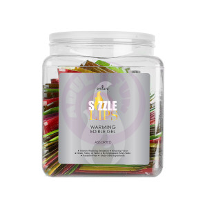 Sizzle Lips Warming Gel - 100 Piece Bowl - Assorted Flavors