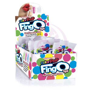 Fingo Tips - 18 Count Pop Box Display - Assorted Colors