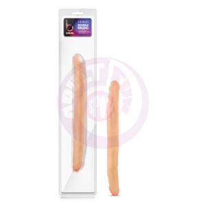 B Yours 14 Inch Double Dildo - Beige