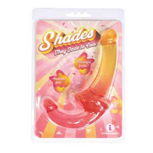 Shades - 9.5 Inch Strapless Double Dong - Pink to Orange