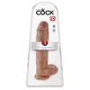 King Cock  11 Inch Cock With Balls - Tan