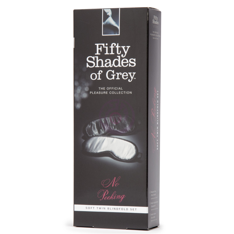 Fifty Shades of Grey No Peeking Soft Twin  Blindfold Set