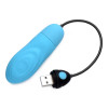 7x Pulsing Rechargeable Silicone Vibrator - Blue
