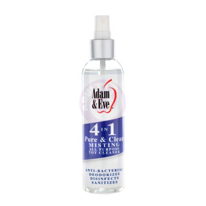 Adam and Eve 4 in 1 Pure and Clean Misting Toy   Cleaner 2 Oz
