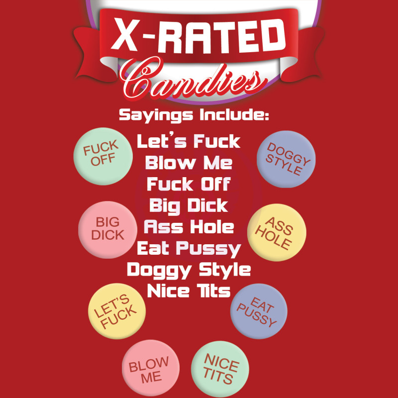 X-Rated Candies With Assorted Sayings - Each