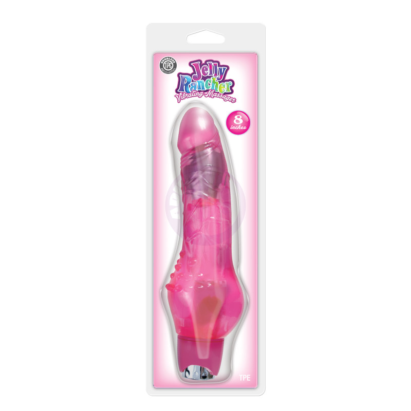 Jelly Rancher 8" Vibrating Massager - Pink