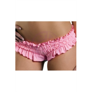 Ruffled Booty Shorts - Small - Light  Pink
