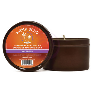 3 in 1 Massage Candle - Wave Rider  - 6 Oz  - Hemp Seed