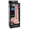 9 Inch Triple Density Cock With Swinging Balls - Light