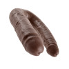 King Cock Double Trouble - Large - Brown