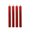 Teasing Wax Candles Large - Red - 4-Pack
