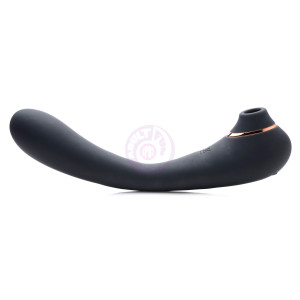 Shegasm Pose 7x Bendable Suction Silicone Vibrator - Black