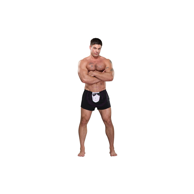 Tuxedo Boxer - One  Size - Black
