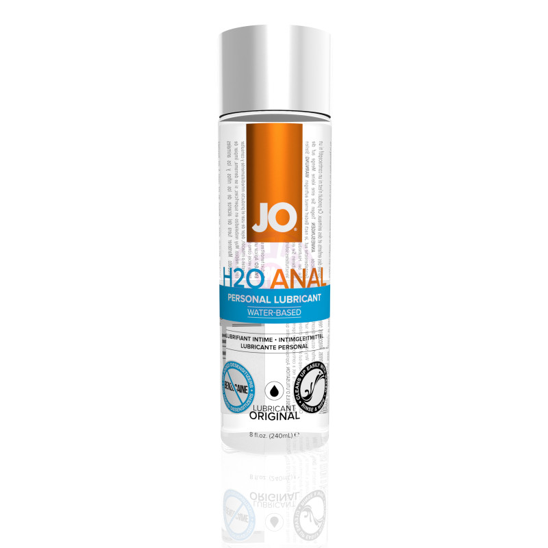 Jo H2O Anal Water-Based Lubricant - 8 Fl. Oz. / 240 ml
