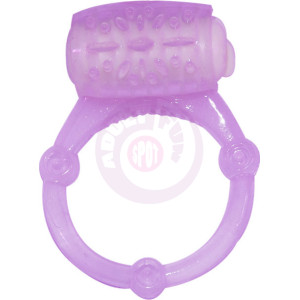 Humm Dinger Vibrating Penis Ring Clitoral Stiimulator - Purple