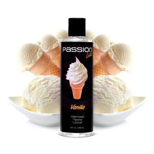 Passion Licks Vanilla Water Based Flavored Lubricant - 8 Oz