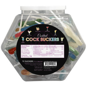 Cocktail Cock Suckers Fish Bowl - 72 Suckers