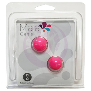 Carrie Silicone Kegel Balls - Neon Pink