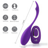 Syrene Remote Control Luxury USB Rechargeable  Bullet Vibrator - Purple
