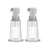 Temptasia – Nipple Pumping Cylinders – Set of 2  (0.75 Inch Diameter) - Clear