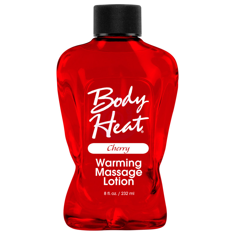 Body Heat Warming Massage Lotion - 8 Fl. Oz. - Cherry