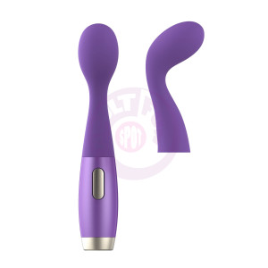 Perks Ex-1 Clitoral Stimulating Wand  and  G-Spot Vibrator - Purple